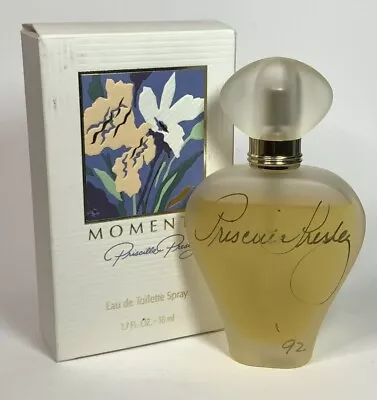 0.7 Oz ~ SAMPLE Moments Eau De Parfum By Priscilla Presley Frosted Glass Bottle  • $9.90