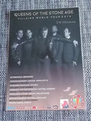 Queens Of The Stone Age - Qotsa - 2018 Australia - Laminated Promo Tour Poster • $15.95