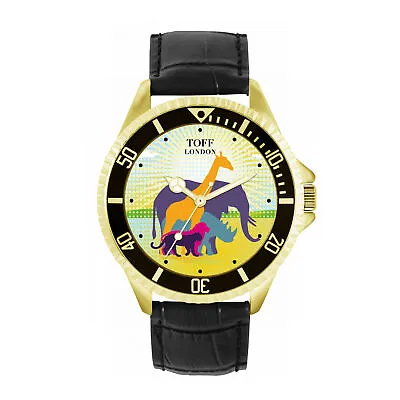 Toff London TLWL-11965 Mens Multicolour Safari Animal Watch • £79.99