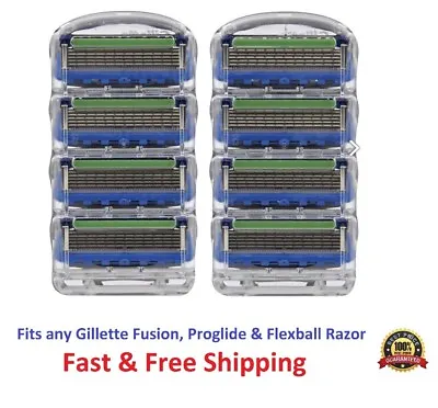 8 Gillette Fusion Proglide Power Razor Blades Refills Cartridges Fits Flexball • $23.49