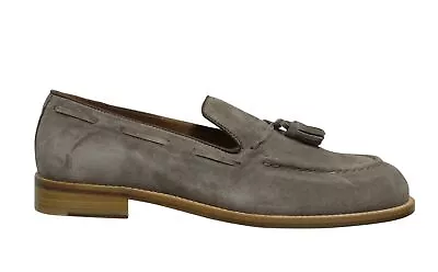 Hackett London FC Tassel Suede Leather Taupe Slip On Mens Loafers HMS20804 951 • $70.99