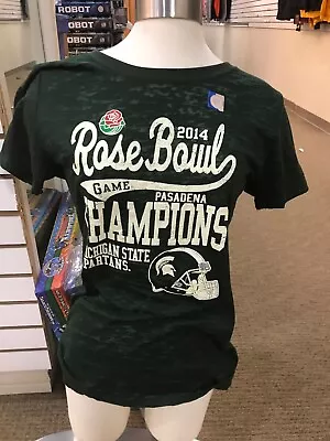 NEW 2014 Michigan State Rose Bowl Champion Women’s Size SMLXL BLUE 84 $35 • $14.99