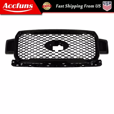 Front Radiator Grille Assembly Agate Black For 2018-2020 Ford F-150 JL3Z8200SL • $186.48