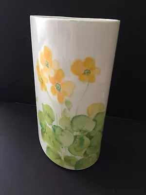 Vintage Mikasa Yellow Water Lilies Bone China Vase • $49.99