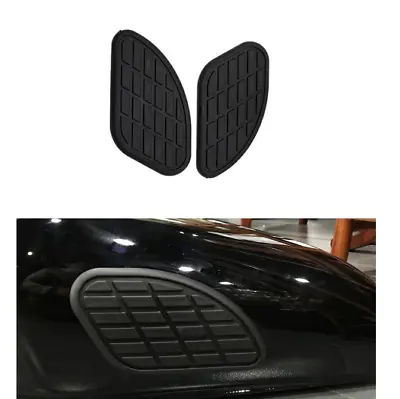 1Pair Motorcycle Gas Fuel Tank Rubber Sticker Protector Knee Tank Pad Grip Decal • $11.30