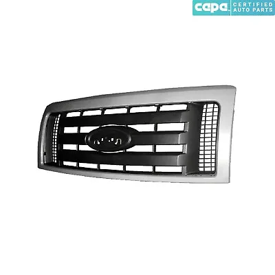 New Grille Plastic Front Fits 2009-2014 Ford F-150 9L3Z8200BPTM FO1200512C CAPA • $208.27