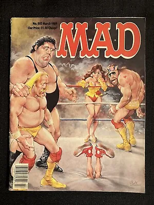 Mad Magazine #285 Mort Drucker Wwf Cover Hulk Hogan -macho Man - March 1989 Rare • $18.05