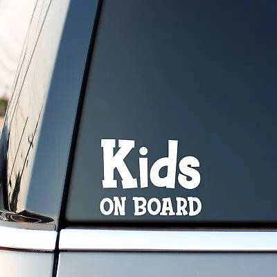 Kids On Board Sticker Baby Child Children Car Decal Window Bumper Sign • £2.99