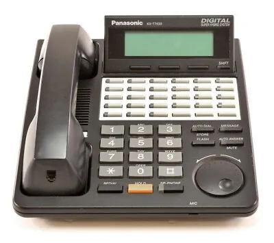 Panasonic KX-T7433 Digital Telephone In BLACK - Refurbished • £29.95