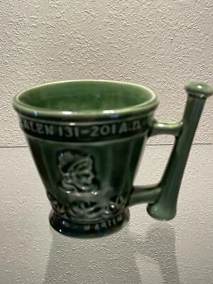Schering Rx Galen 131-201 AD Coffee Tea Mug Cup Green Mortar Pestle Ceramic  • $7.50