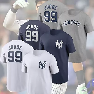 HOT NEW - Aaron Judge #99 New York Yankees Name & Number T-Shirt • $29.99