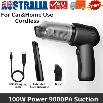 Cordless Car Vacuum Cleaner Portable Wet&Dry Handheld Strong Suction Car Vacuum • $14.11