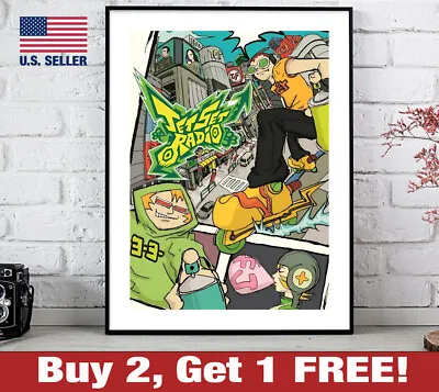 Jet Set Radio Poster 18  X 24  Print Game Room Wall Art Jet Grind 2 • $23.04