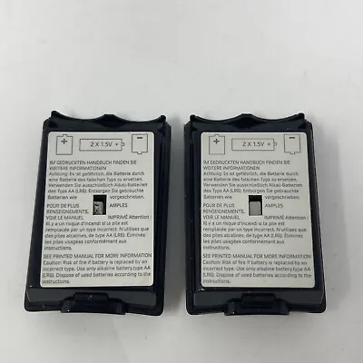 Lot Of 2 OEM AA Battery Pack Back Cover Case Xbox 360 Wireless Controller Black • $9.99