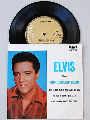 Elvis Presley Sings Your Cheatin’ Heart 4 Song Extended Play MINT • $48