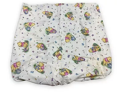 Vtg 90s Walt Disney CLASSIC Winnie The Pooh Nursery Baby Fitted Crib Sheet 1998 • $21.50