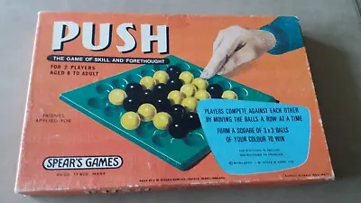 Push Marble Game By Spear's Games 1977. Complete.  For 2 Players Aged 8 To Adult • £6.20