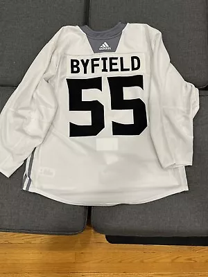 Los Angeles Kings #55 Quinton Byfield Adidas MiC Jersey Issued Practice Sz 58 • $95.67