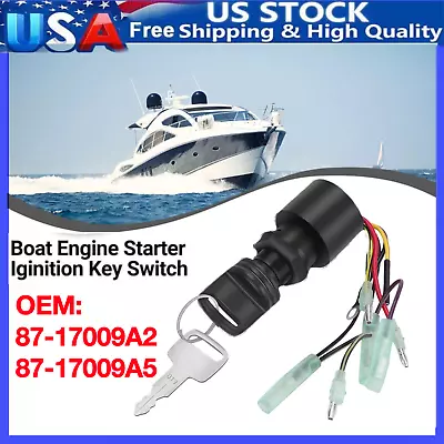 Ignition Key Switch 87-17009A2 A5 For Mercury Boat Motor Outboard Control Box US • $16.99