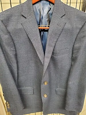 Hart Schaffner Mens Blazer Sport Coat Two Button Casual Jacket Sz 42S Wool Suits • $80.97