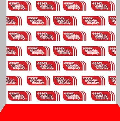 Step & Repeat Company Logo Name Red Carpet Photo Backdrop Large Digital Print • £50