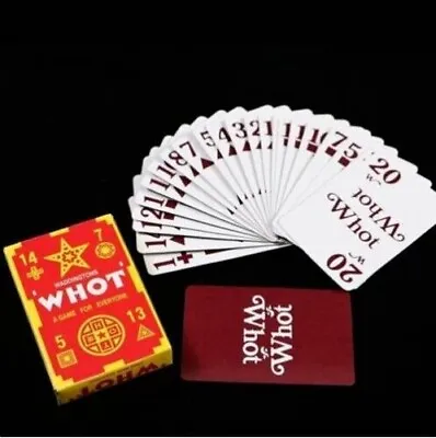 WHOT (WADDINGTON) Nigerian Card Game For (Family) Kids And Grownups And Friends • £6.55