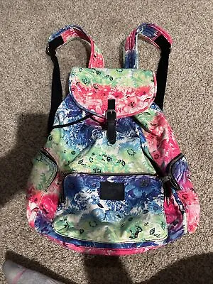 Victoria Secret PINK~Super Cute Multi-Color Floral Print Backpack. • $35