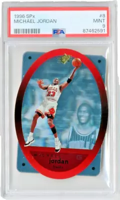 Michael Jordan HOF 1996 Upper Deck SPx #8 Chicago Bulls MINT PSA 9 • $105.95