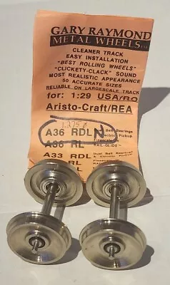 Gray Raymond G Scale Metal Wheels A36 RDLN • $49.99