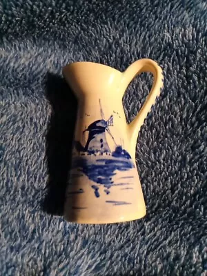 Delft Blue Hand Painted Holland 3 1/4  Pitcher Creamer • $14