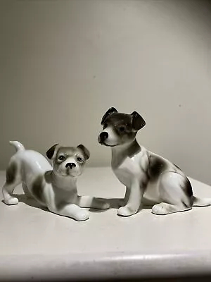 Two China Jack Russell Dog Figurines • £15