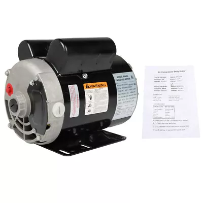 1 Phase 115-230 Volts 3 HP 3450 RPM Compressor Duty Electric Motor 56 Frame • $135.99