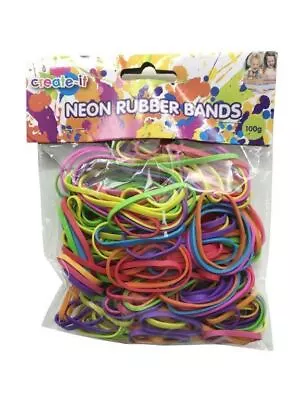 100g Rainbow Colour Full Rubber Bands Size Strong Elastic Home Office • $5.79