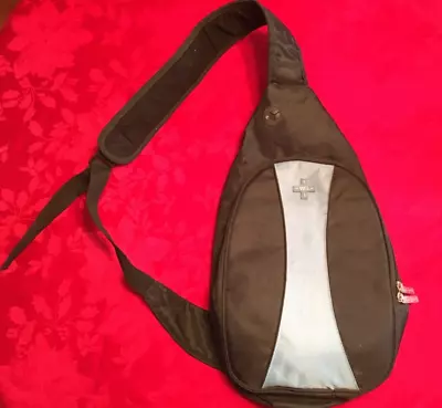 Wii Sling Bag NINTENDO Shoulder Crossbody Adjustable Strap Blue Black Backpack • $20