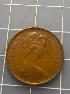 Rare 1971 Queen Elizabeth II New Pence Old Rare Britain Coin  • $255