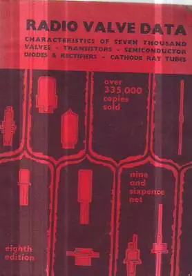 RADIO WIRELESS VALVE DATA 1969 7000 ENTRIES & TRANSISTORS DIODES Plus HANDBOOK • $25