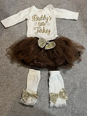 9-12 Month Thanksgiving Girl Outfit • $8