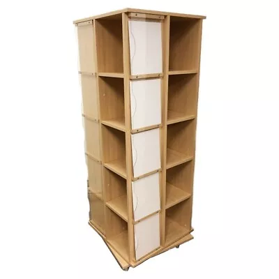 24 W X 24 D X 63 H Revolving T-Shirt Display With Casters - Maple • $1099.99