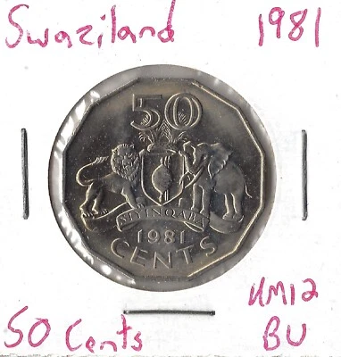 $2.99 • Buy Coin Swaziland 50 Cents 1981 KM12, Combined Shipping