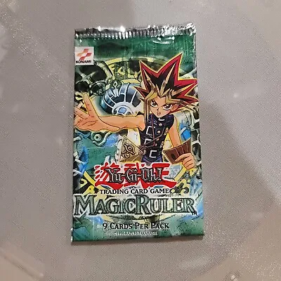 1 Pack Yu-Gi-Oh Magic Ruler Booster Pack Sealed Konami Square Logo Unlimited • $40