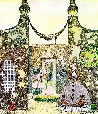 Original Vintage Kay Nielsen Art Deco Nouveau Print 1979 In Powder And Crinoline • $10.38