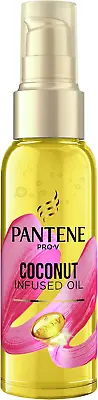 Pantene Pro-V Coconut Infused Hair Oil 100ml For Dry Damaged Hair Leave-In • £7.27