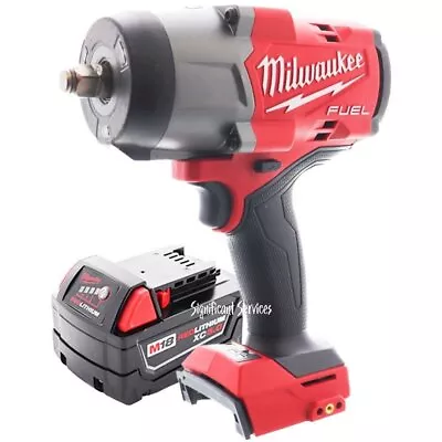 Milwaukee 2967-20 M18 FUEL 1/2 In High Torque Impact Wrench 5.0 Ah Battery Pack • $315.95