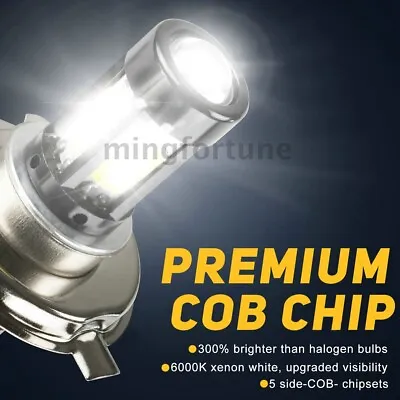 1PC LED Bulb 6000K H4 HS1 Headlight Hi/Lo Beam Light White Bulbs Motorcycle Lamp • $7.99