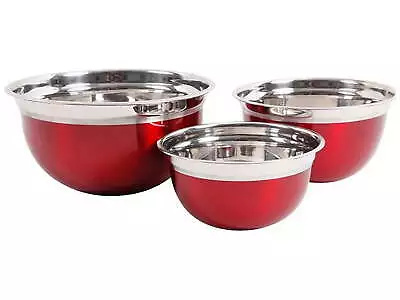 Oster Stainless Steel Mixing Bowl Set 3 Pieces • $25.75