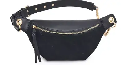 Moda Luxe Camila Small Beltbag Black Gold • $84.75