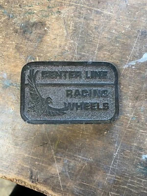 $19.95 • Buy Vintage 1970’s Center Line Racing Wheels Great American Buckle Co. Belt Buckle