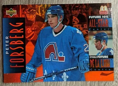 1994 95 Peter Forsberg Quebec Nordiques Flyers Avalanche Mcdonalds All Star • $1.73