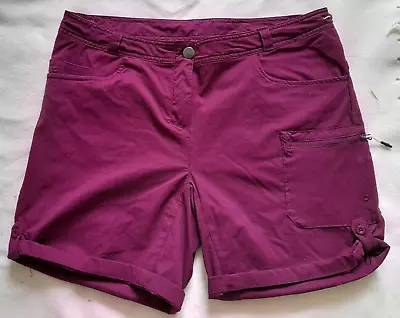 Ladies Shorts Size 14 Dark Red (Maroon) Dare 2B Walking /Casual • £5