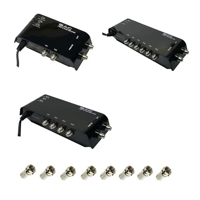 AERIAL AMPLIFIER SKY TV 2 4 6 Magic Eye Link Booster Splitter 3 5 Arial Indoor • £22.99